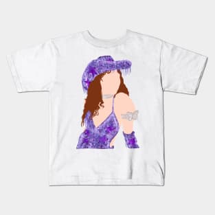 Purple Star Chappell Roan GUTS Tour Fit Sticker Kids T-Shirt